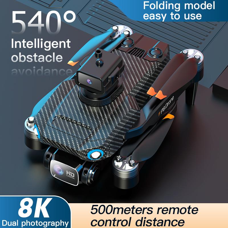 KOHR 2023 New P8 Pro Brushless GPS Drone 4K Dual Camera WIFI Quadcopter Five-Sided Intelligent Obstacle Avoidance Helicopter Toy