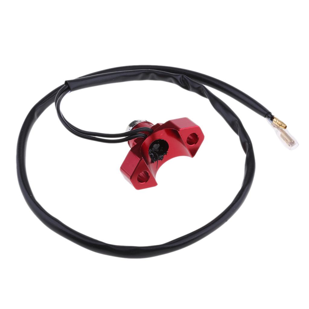 Engine Stop Start Kill Switch Button For Motorcycle Quad Dirt Bike Red