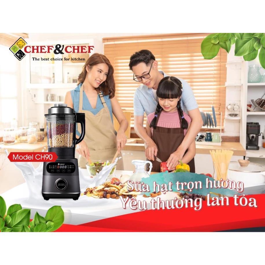 MÁY LÀM SỮA HẠT CHEF &amp; CHEF CH-90, xay nấu đa năng, tự động, chất lượng cao cấp, tính năng tiện lợi, sử dụng dễ dàng