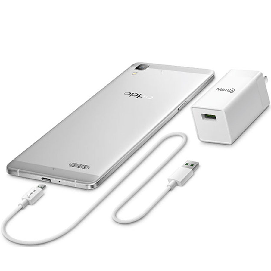 Bộ cốc và cáp sạc nhanh VOOC 4.0 cổng MICRO USB cho điện thoại Oppo TITAN CB11 - Hàng chính hãng