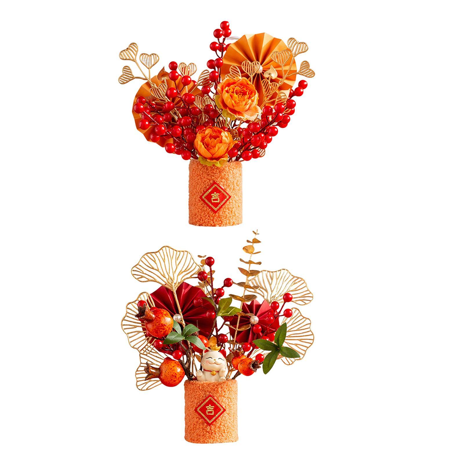 Artificial Bonsai New Year Ornaments