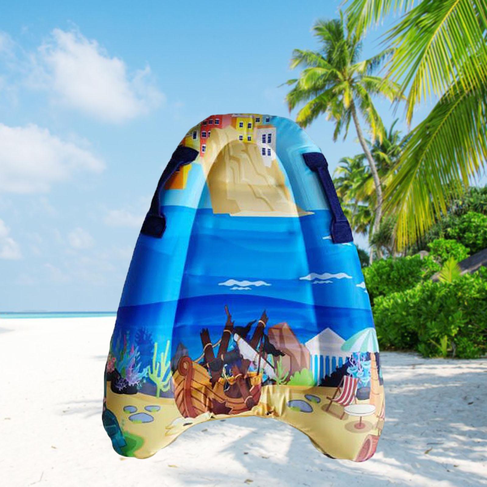 Inflatable Body Board, Kickboard for Water Entertainment Travel Slip Slide Raft Child Beginner