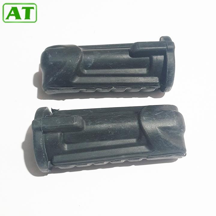 Bộ 2 Cao Su Gác Chân Để Chân Trước Dành Cho Xe Wave Màu Đen
