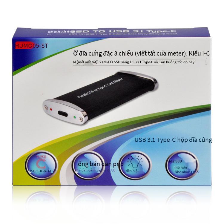 Đảm bảo chất lượng Hengzhe Bán trực tiếp Di động USB3.1NGFF Hộp đĩa cứng SSD SSD Type-C Hộp đĩa cứng ngoài tốc độ cao