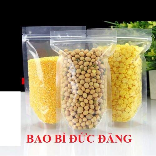 1kg túi zip 2 mặt trong, túi zip trong đáy đứng đủ size