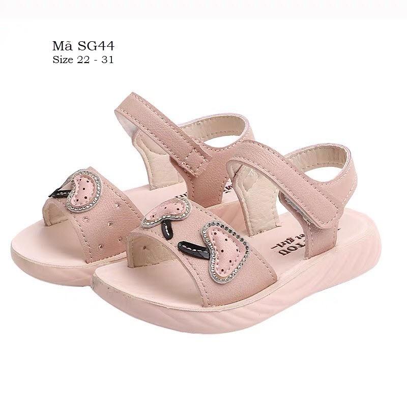 Dép quai hậu sandal cho bé gái 1 - 6 tuổi da mềm xinh xắn phong cách Hàn Quốc SG44