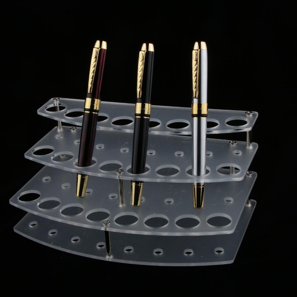 Cosmetic Makeup Brush Holder Stand Tools for 24pcs Brush Foundation Shelf