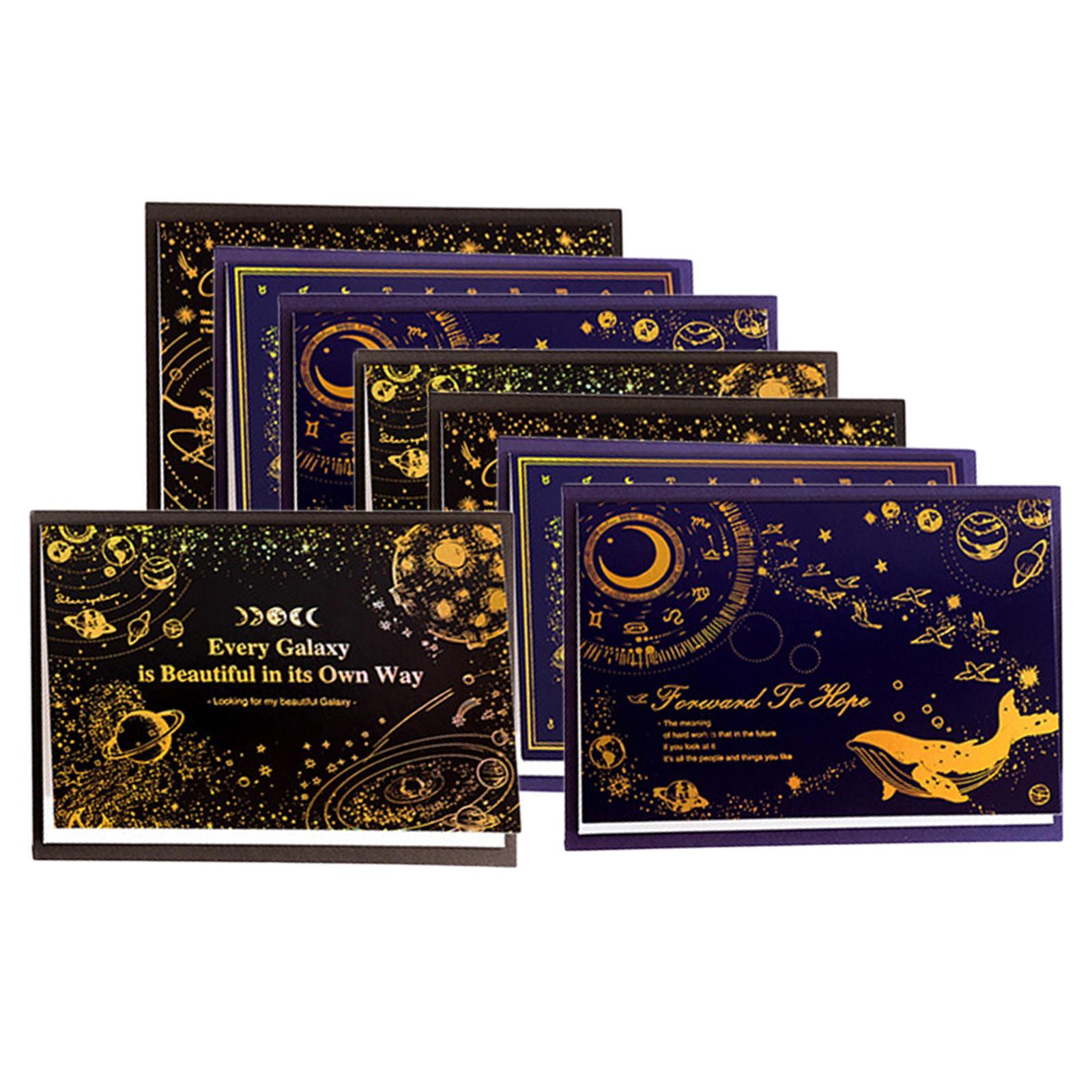 8x Blank Cards and Envelopes Seal Note Cardstock Invitation Cards Birthday