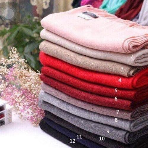 KHĂN CASHMERE MỘT MÀU SẮC NÉT SIÊU HOT