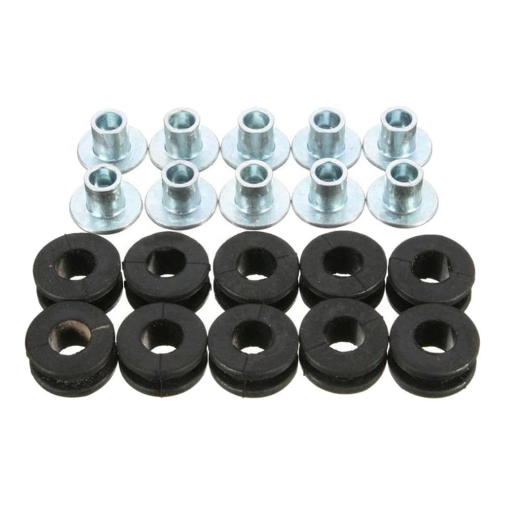 30Pcs Motorcycle Rubber Grommets Kit For Fairing Replacement