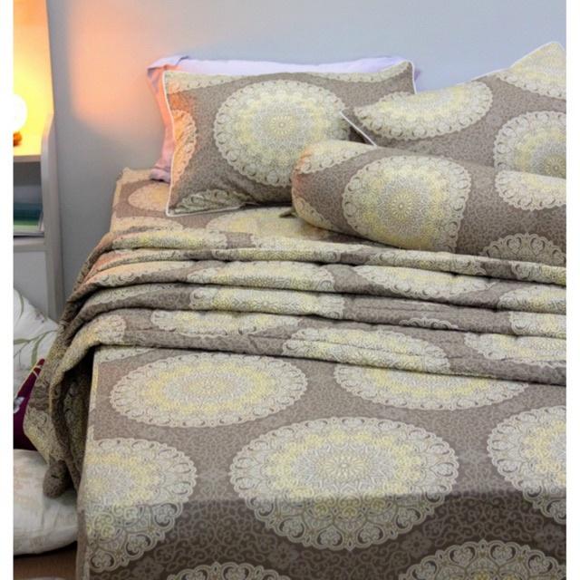CHĂN RA GỐI SATIN HÀN QUỐC HOẠ TIẾT