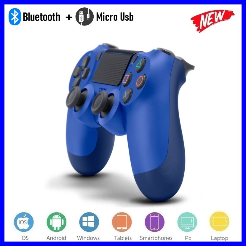 Gamepad Không dây Bluetooth PlayStation Blue cho máy tính - điện thoại - máy game Console