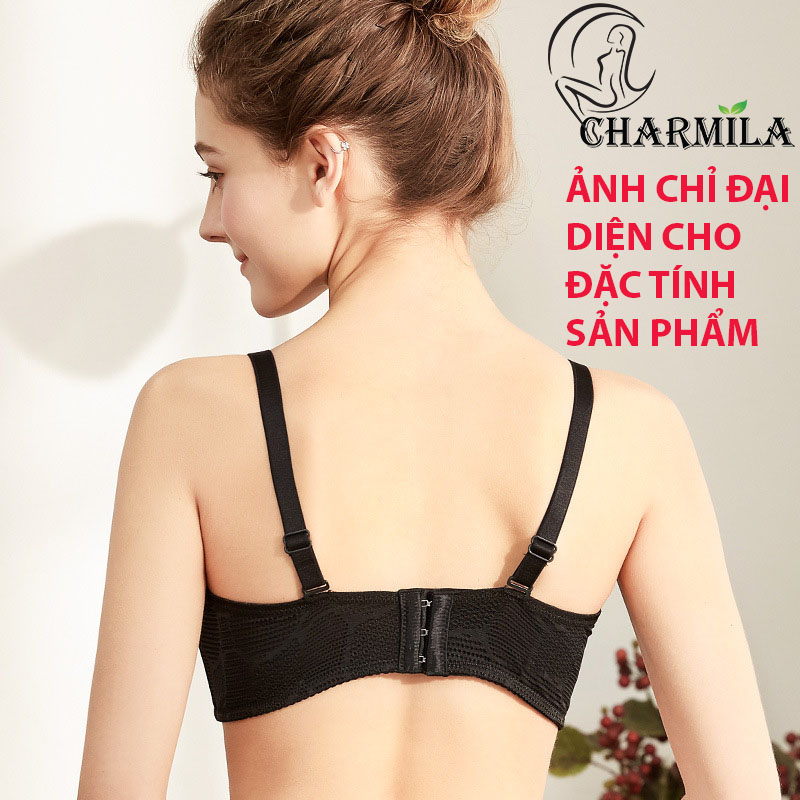 Áo ngực nữ Charmila su phối lưới không gọng phong cách trẻ trung AN06