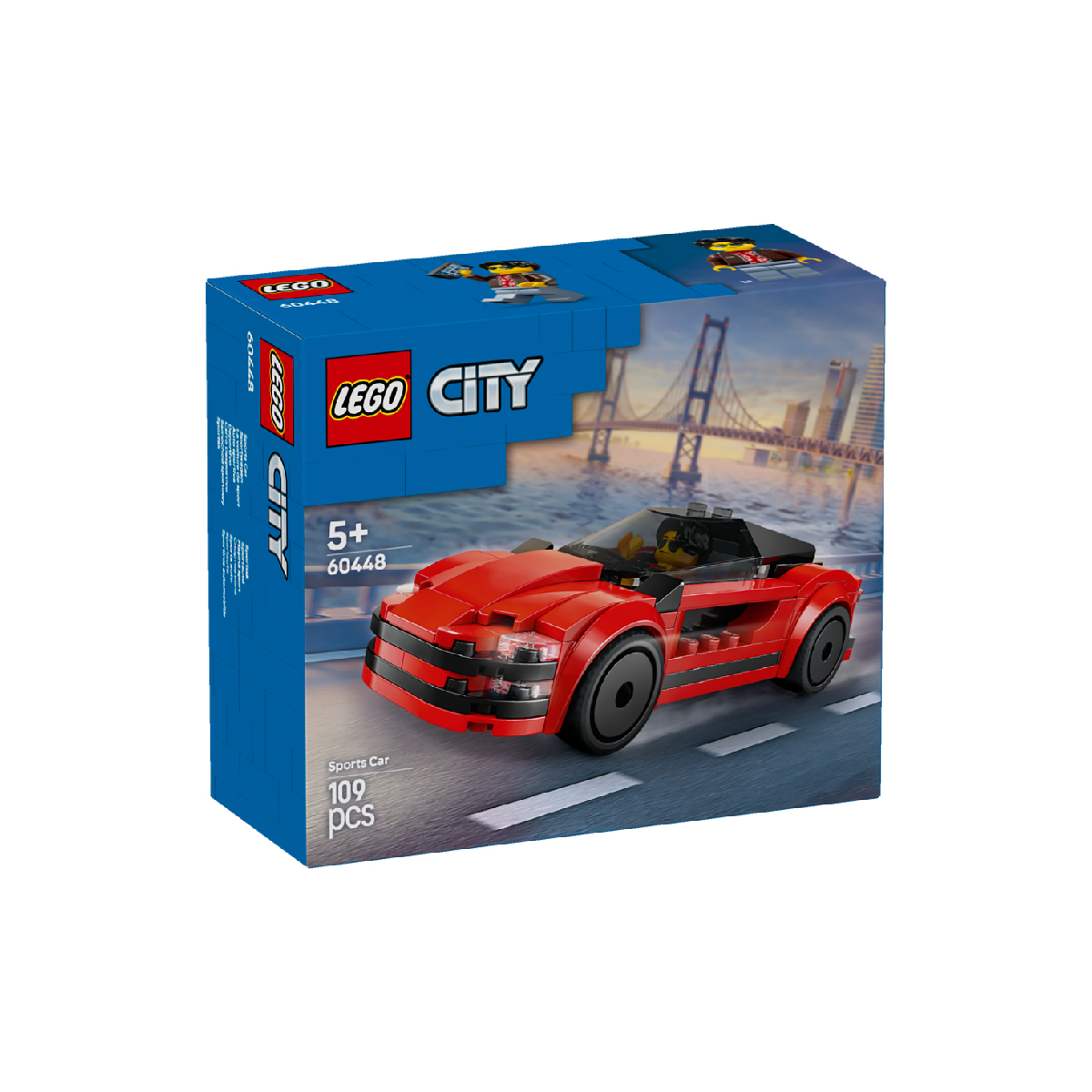 Đồ Chơi Lắp Ráp Xe Thể Thao Màu Đỏ LEGO CITY 60448 (109 chi tiết)