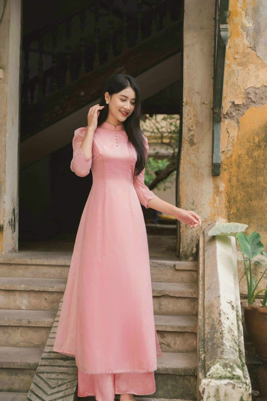 ÁO DÀI TRUYỀN THỐNG ĐINH HẠT SANG CHẢNH