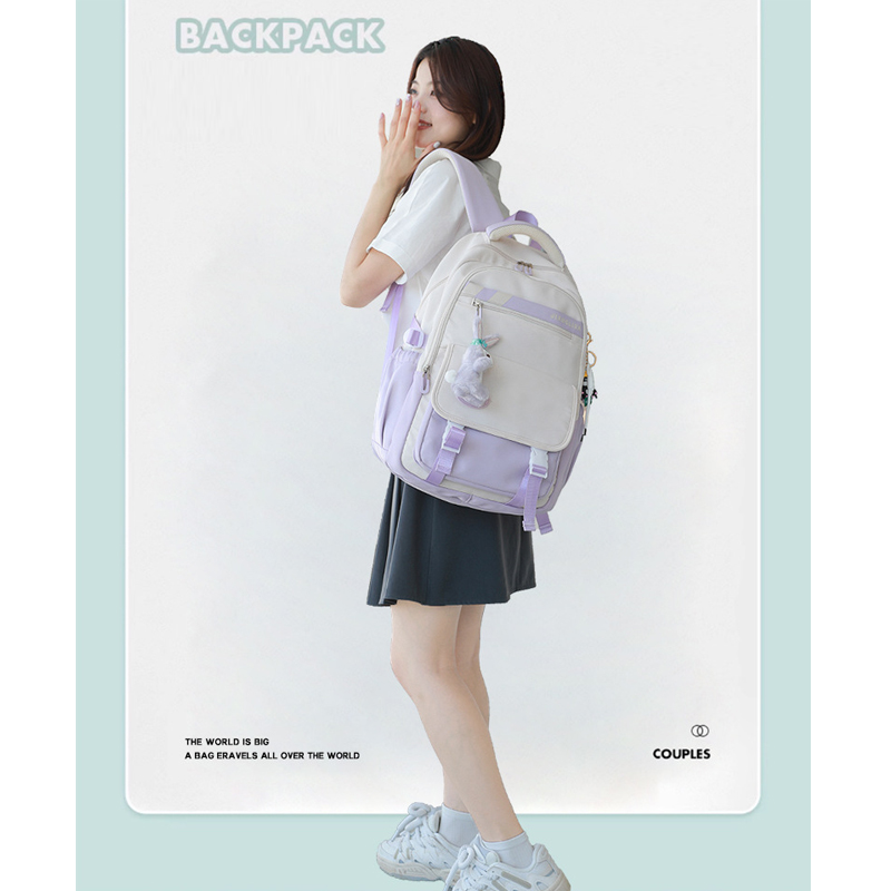 Balo thời trang phong cách Hàn Quốc dày dặn chống thấm nước dùng cho đi học, đi chơi - BEE GEE – BLTT9158