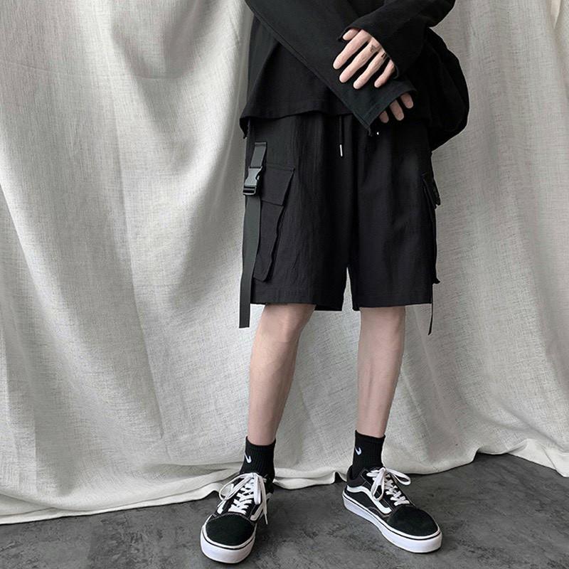 Quần Short Kaki Phối Khóa PACI SHORT Unisex