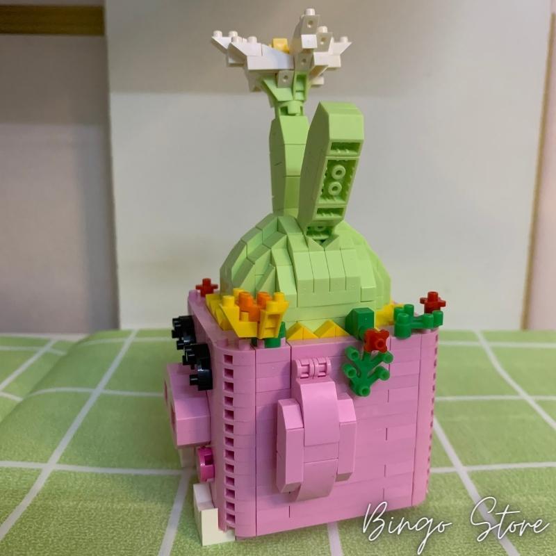 MÔ HÌNH LẮP RÁP CHẬU CÂY PINK PIG 548 CHI TIẾT