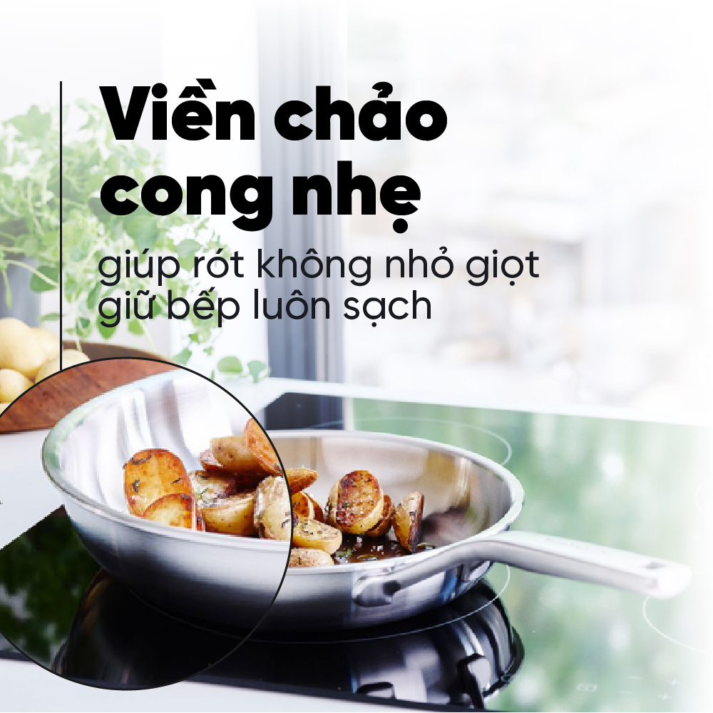 KitchenAid - Chảo Inox nguyên khối 3 lớp