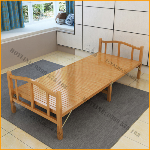 Giường gấp gọn văn phòng đa năng thông minh, giường tre cho bà đẻ