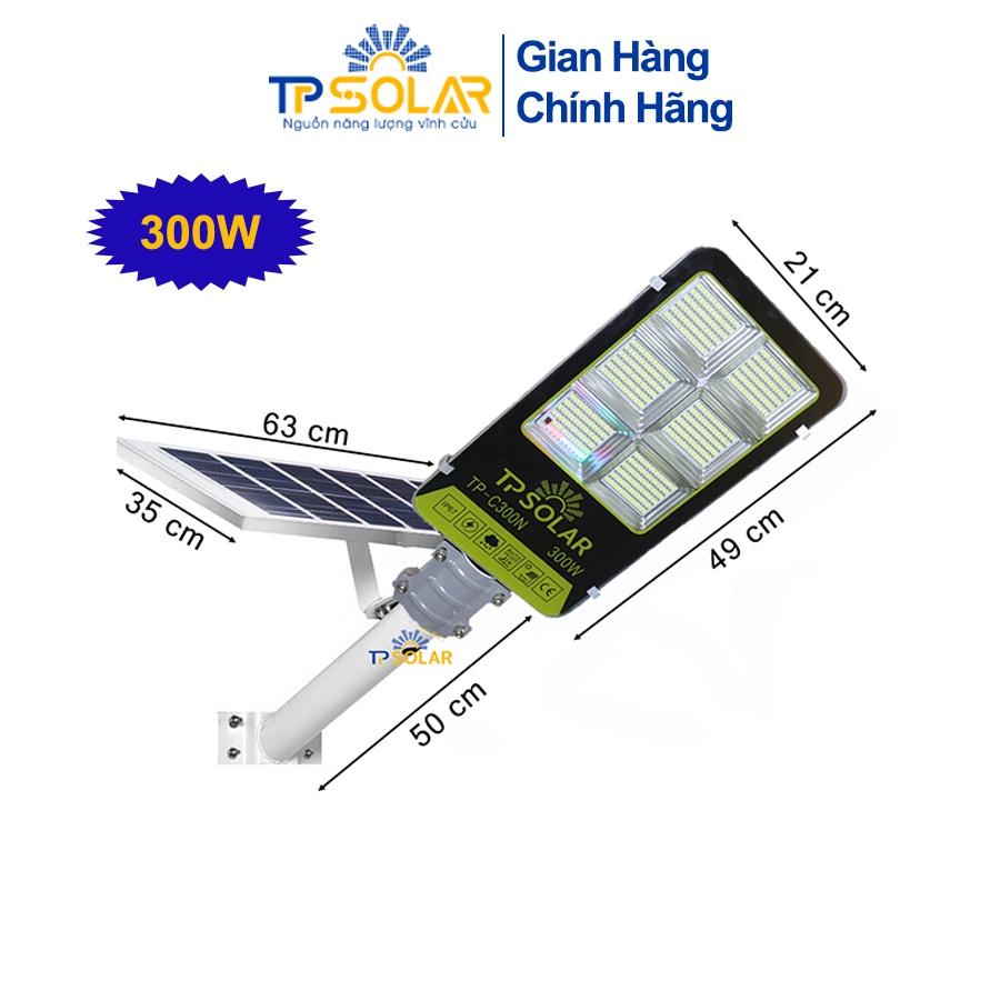 Đèn Bàn Chải Năng Lượng Mặt Trời TP Solar TP-C300N Công Suất 300W Chống Nước IP67, Độ Bền Cao