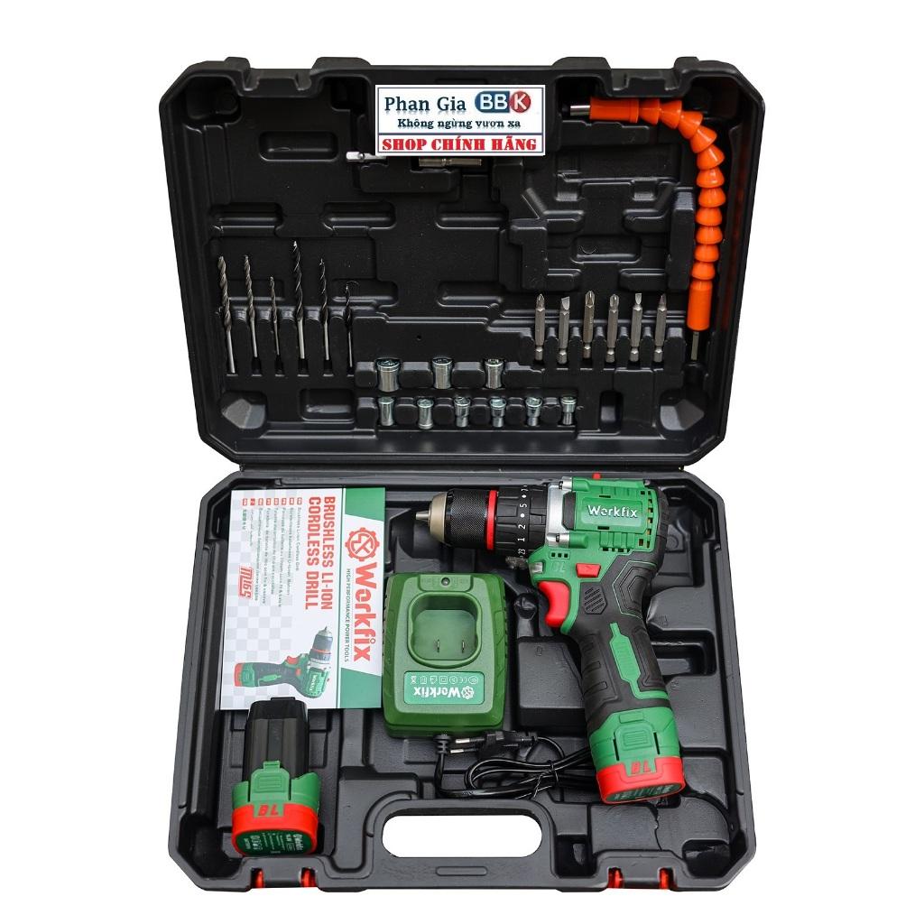 Máy Khoan PlN WORKFIX 16.8V 10mm - 3 Chức Năng - Động Cơ Không Chổi Than, Motor 100% Dây Đồng - Bảo Hành chính hãƞg