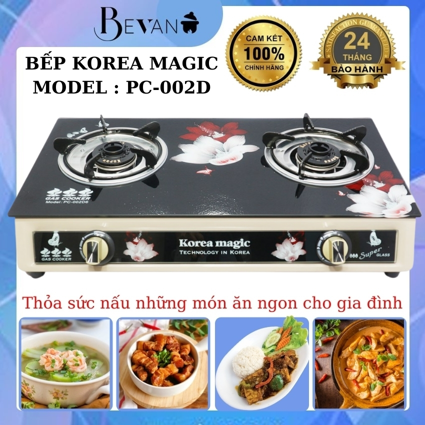 [ SIÊU PHẨM 2020 ] Bếp Gas Dương 2 lò Korea Magic PC-002D6 Tinh Tế , Sang Trọng Phù Hợp Với Mọi Gia Đình