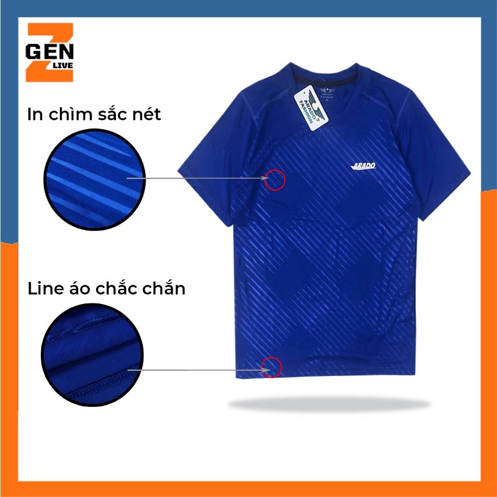 Áo thun thể thao nam phối sọc chéo màu trơn thời trang cao cấp - LZ FASHION - TY001