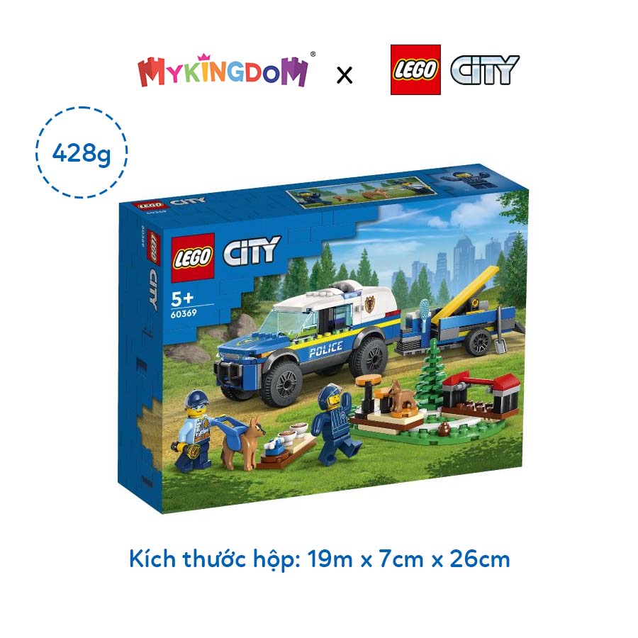 Đồ Chơi Lắp Ráp LEGO City Xe Huấn Luyện Cảnh Khuyển 60369 (197 chi tiết)