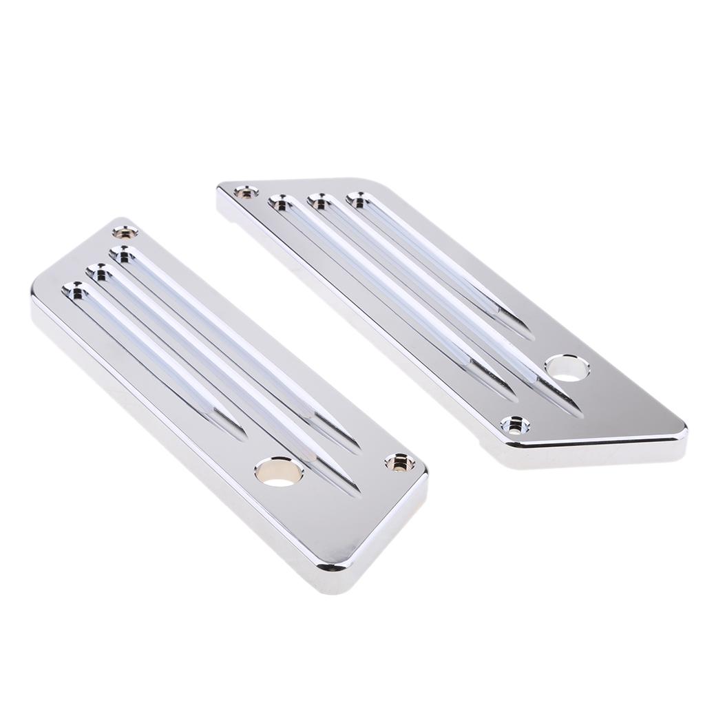 Chrome Billet  Latch Cover For Harley Touring Saddlebag 93-13
