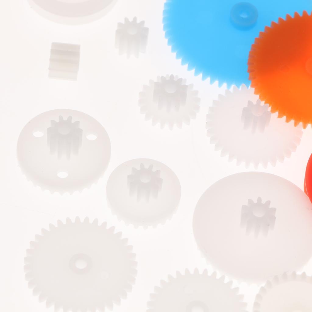69 Kinds Of Gear Package Motor 2mm Hole Toy Car Chassis Wheel Axle Propeller DIY Assorted Gears Motors Kit