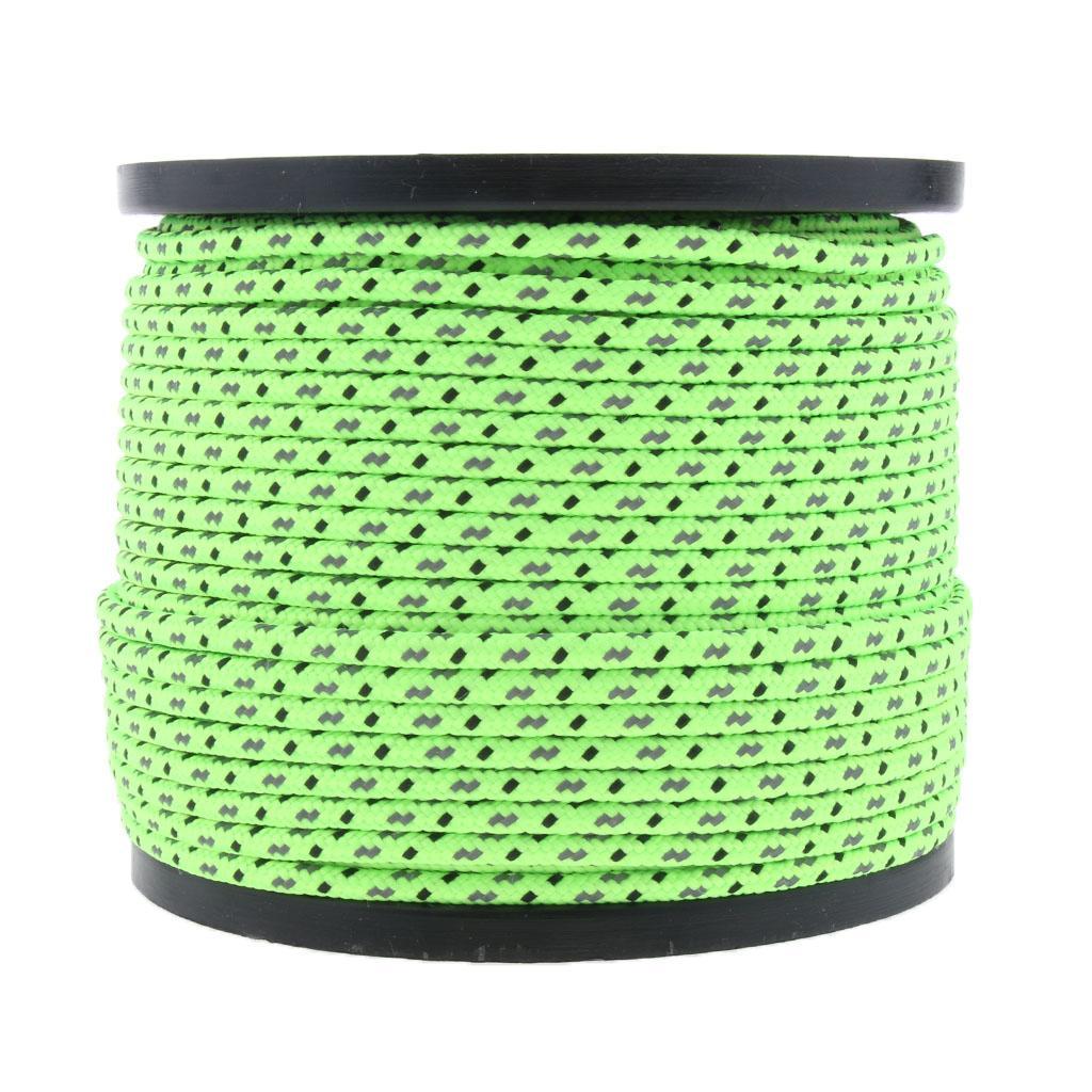 Reflective Guyline Camping Tent Rope Guy Line Cord Paracord Clothesline