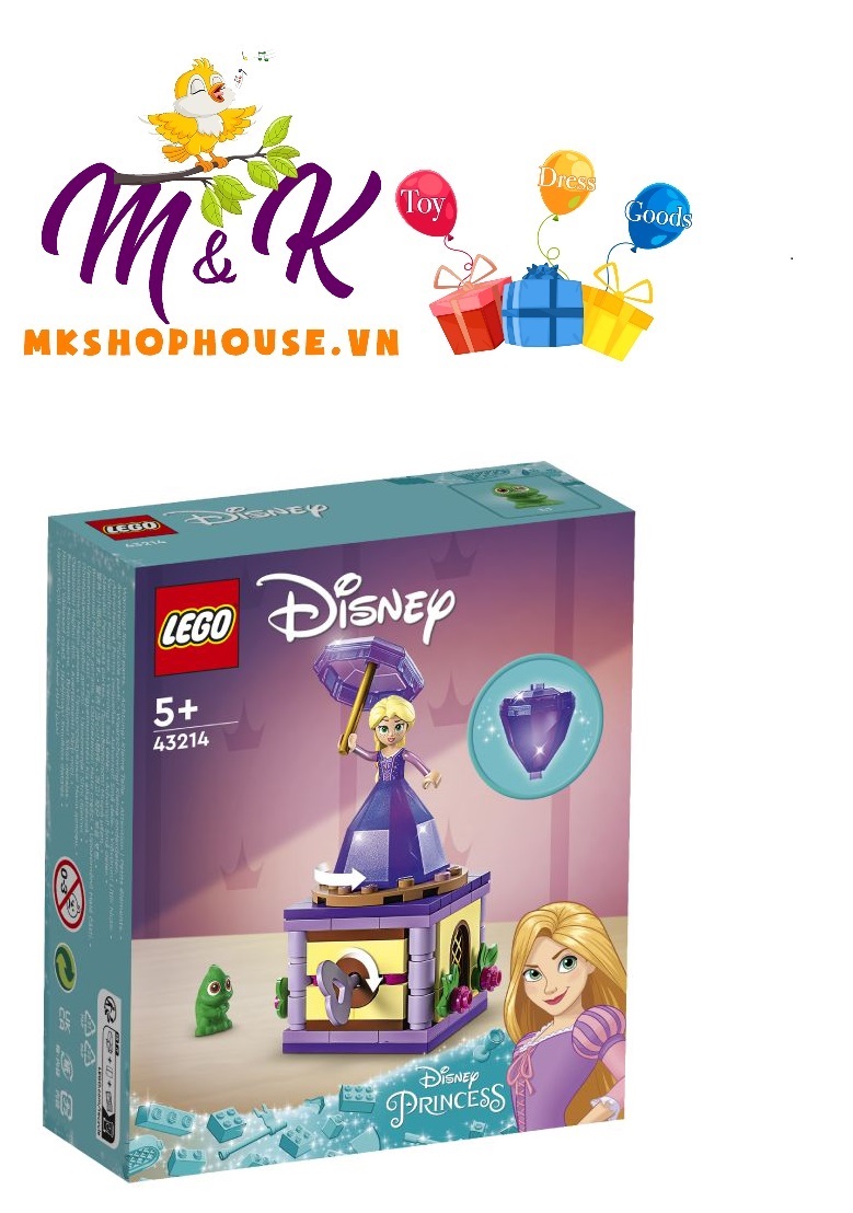 LEGO Disney Princess 43214 Hộp Xoay Công Chúa Rapunzel