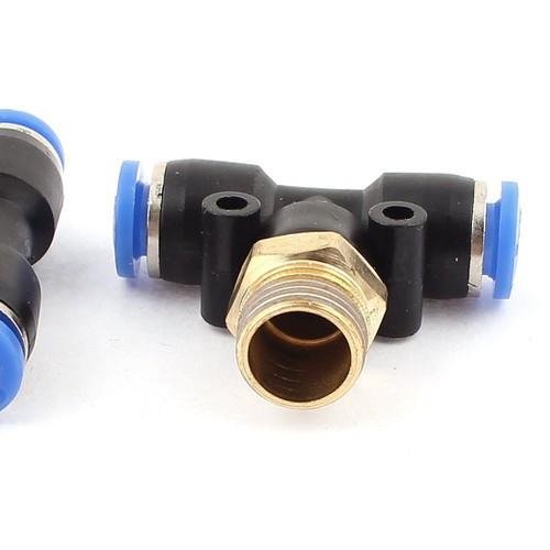 Đầu nhanh khí nén phun sương tê ren ngoài PB các cỡ