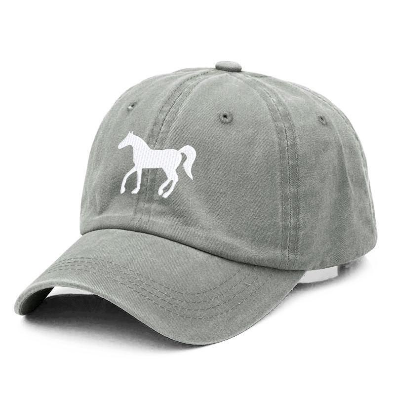 Con ngựa mới thêu cotton bóng chày mũ bóng chày thời trang nữ đàn ông mũ thể thao che mặt snapback mũ phế che phủ mũ ngoài trời thoáng khí Color: Yellow