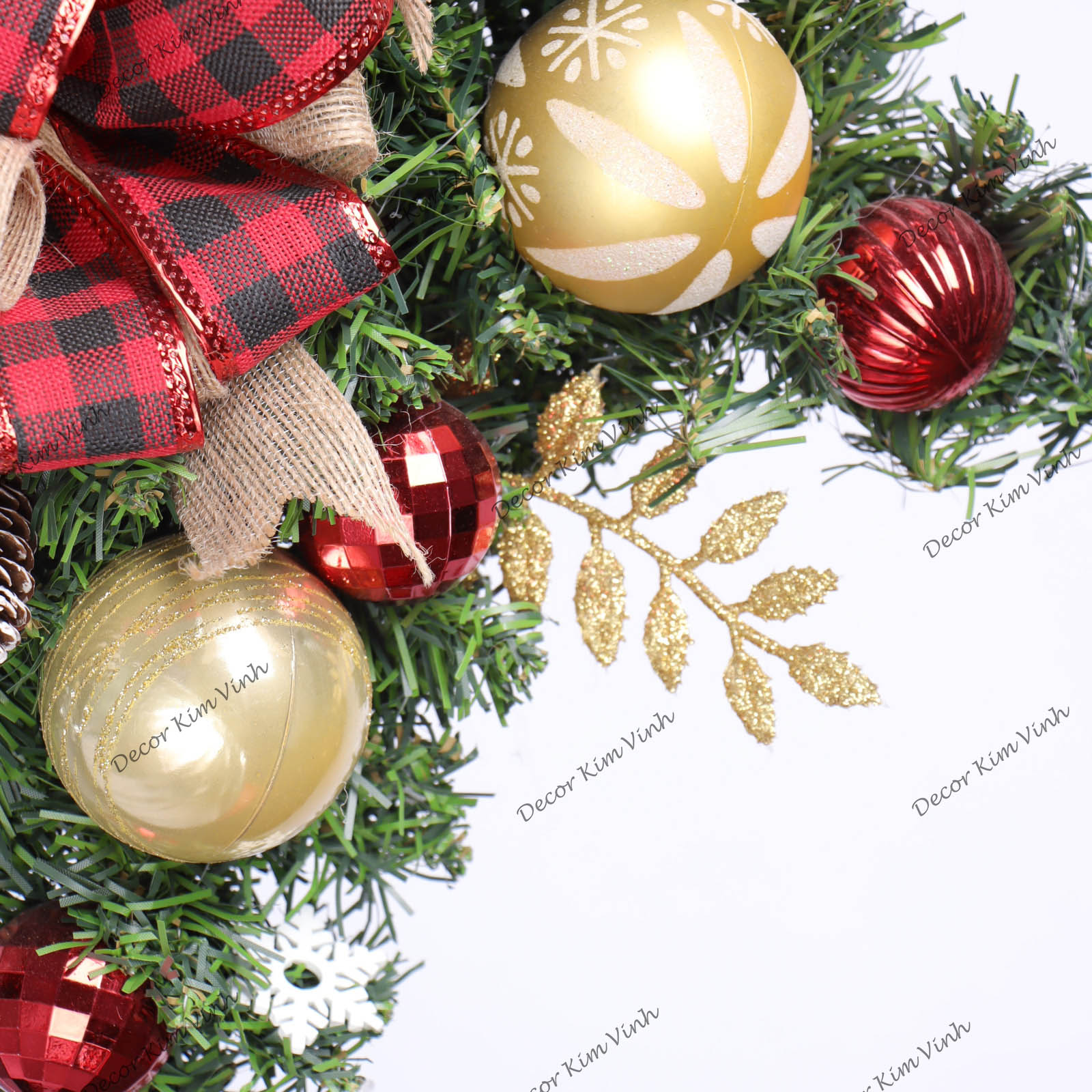 Dây Treo Chùm Thông CT09 Chùm Thông Kết Sao Trang Trí Noel Kèm đèn