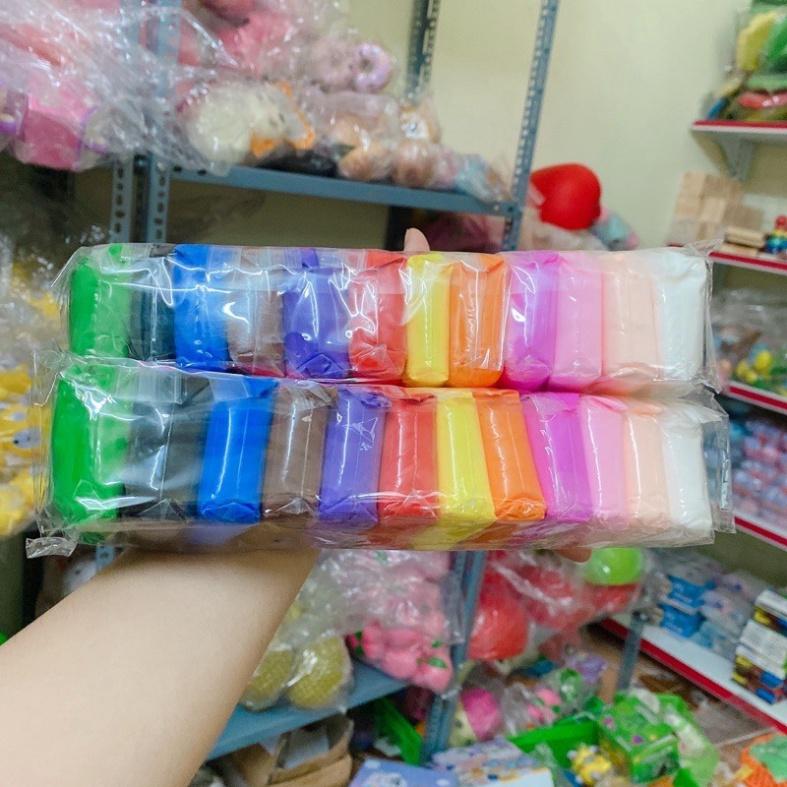 Combo 12 gói đất sét nhật Soft Clay tự khô, Nguyên liệu làm butter slime