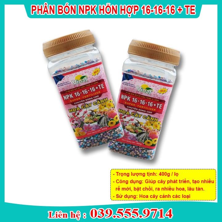PHÂN BÓN PHÁT TRIỂN RỄ HOA LÂU TÀN MỚI 16-16-16+TE - CHUYÊN DÙNG HOA CÂY CẢNH
