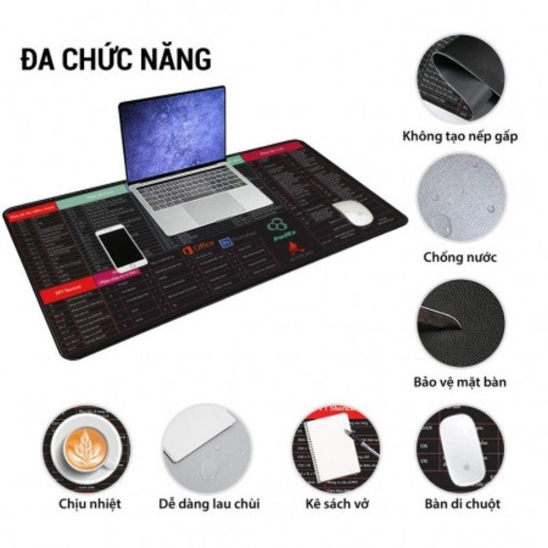 MIẾNG LÓT CHUỘT PAD MOUSE KHỦNG 30 X 80 CM - CÓ PHÍM TẮT OFFICE , PHOTOSHOP-AUTOCAD