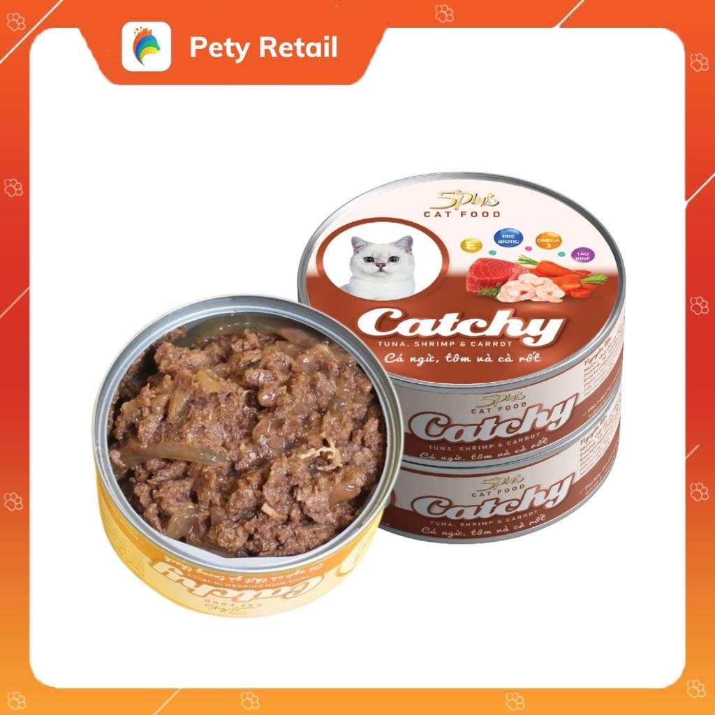 Pate 5Plus Catchy Cho Mèo Dạng Hộp 170g
