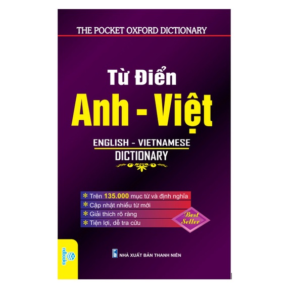 Sách - Từ Điển Anh - Việt 135.000 từ ( Tím B88) - ndbooks