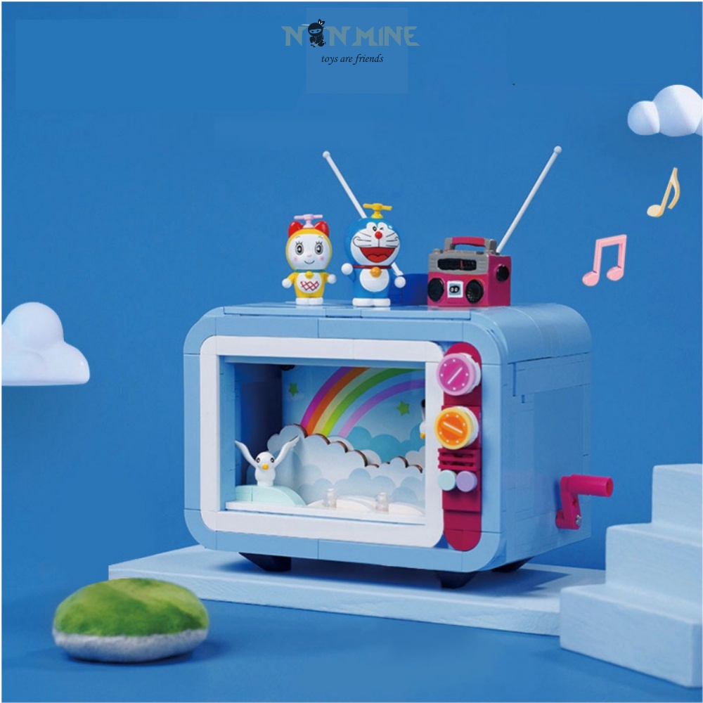 Bộ Xếp Hình Lắp Ráp Doraemon Set Tivi 20408 Mô Hình Cho Trẻ Từ 6 Tuổi