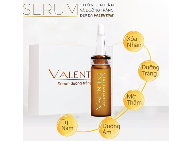 Serum Valentine từ Sao Thái Dương 10ml - Dưỡng Trắng và Chống Nhăn Tức Thì