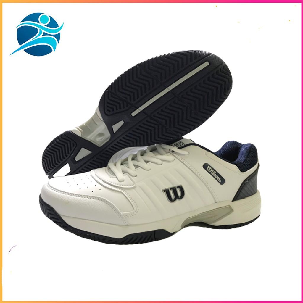 Giày tennis wilson trắng đen dành cho nam, mẫu mới, đi êm ái nhẹ nhàng, đủ size