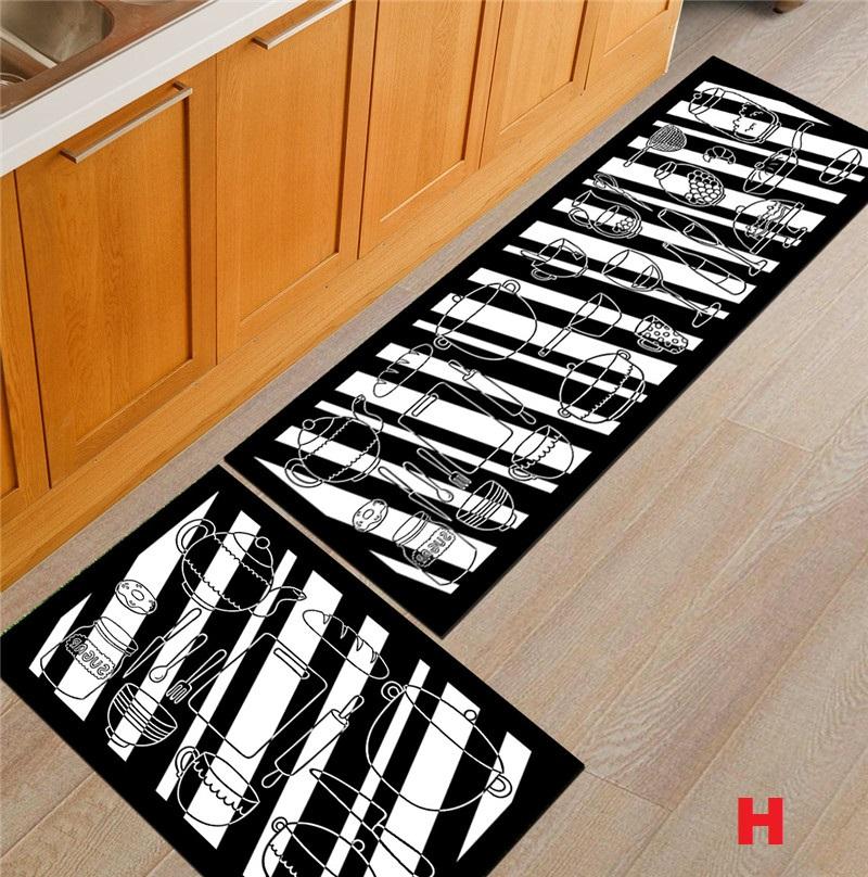 Bộ 2 Thảm Chân Chống Trượt Kích Thước 40x60 & 40x120cm