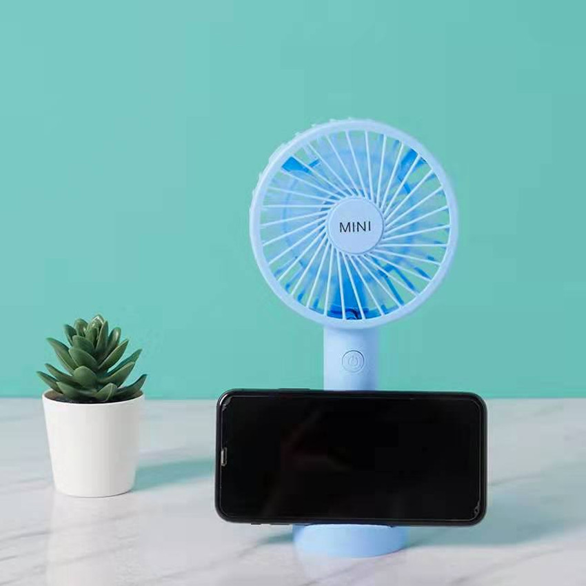 Quạt USB mini fan siêu tiện lợi, tặng đế để bàn kiêm để điện thoại