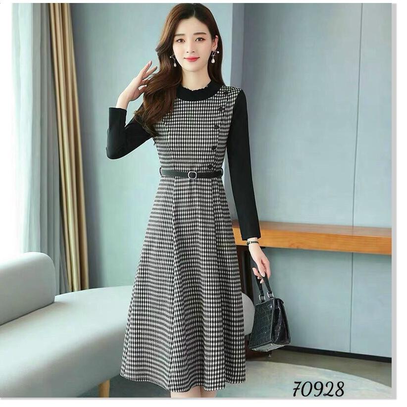 ĐẦM XÒE VOAN LỤA NỮ HỌA TIẾT CỰC ĐẸP