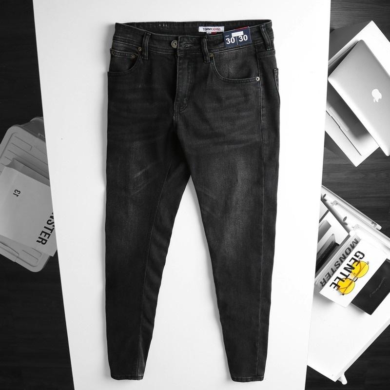 Quần jean nam TOM cao cấp -jean co giãn - Form slimfit