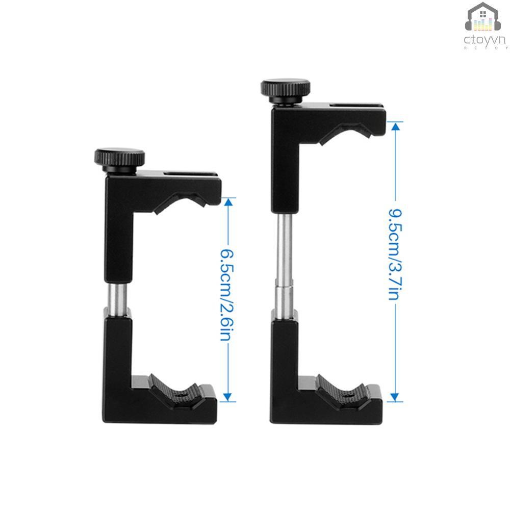 Giá đỡ kẹp điện thoại di động bằng hợp kim nhôm có thể điều chỉnh kích thước 1/4 inch