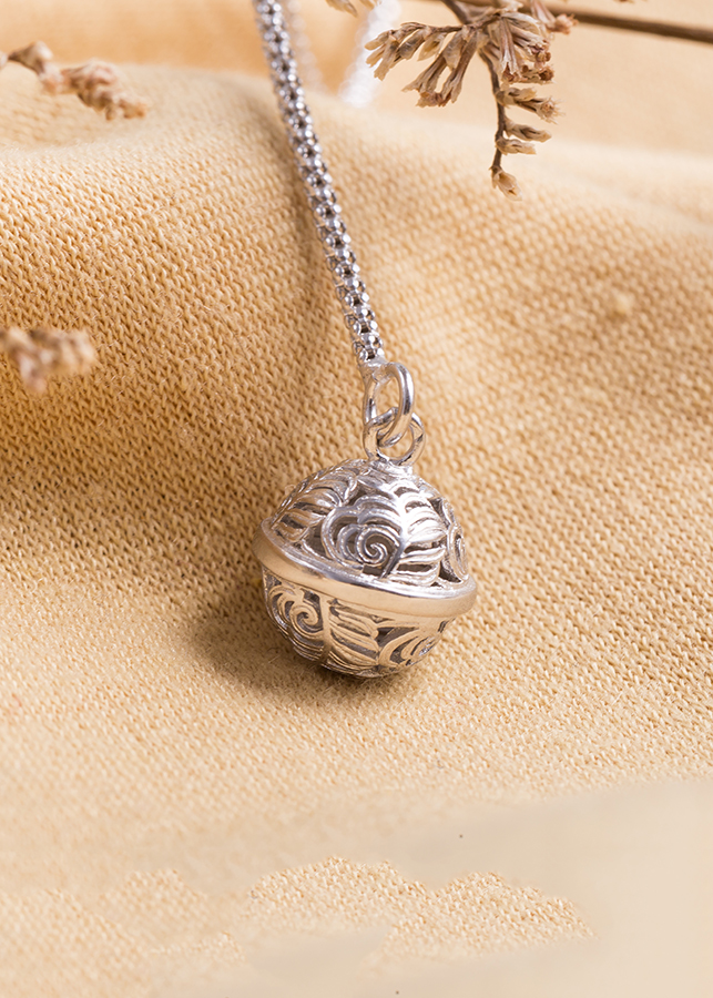 Lắc Chân Bạc Nữ Gắn Chuông Thời Trang - Lắc Chân Hàn Quốc Nữ Gắn Charm LC1544 Bảo Ngọc Jewelry (Bạc s925 tinh khiết)